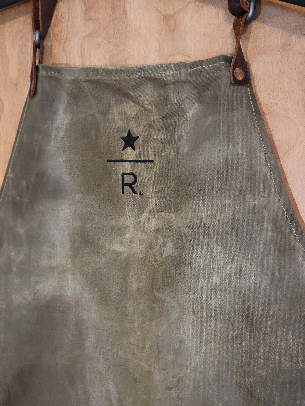 Hardmill Waxed Canvas And Leather Work Apron / Starbucks Reserve